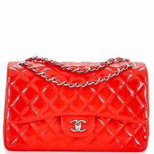 Chanel Jumbo Classic Double Flap Bag Quilted Patent